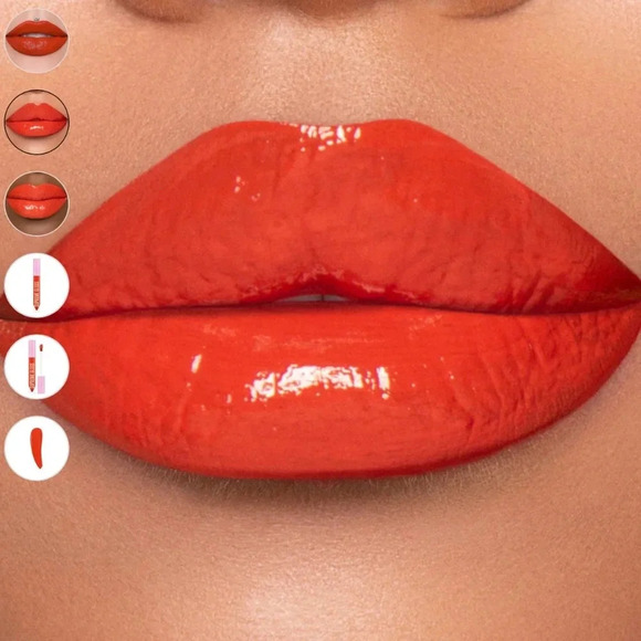 Everybody Knows Jeffree Star Supreme gloss - NWT - Bright Red-Orange - Picture 3 of 9